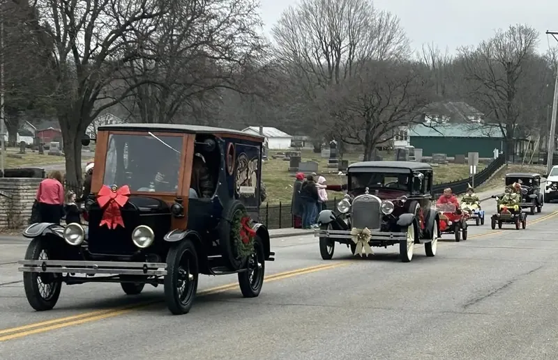 The Shine Brite Model T in a hometown parade